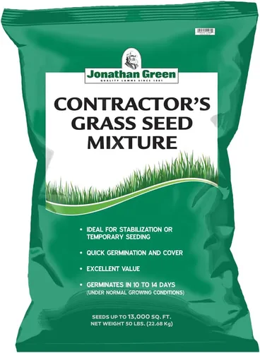 Vista 3 de Jonathan Green Contractor's Grass Seed Mix, 25 libras (paquete de 4)
