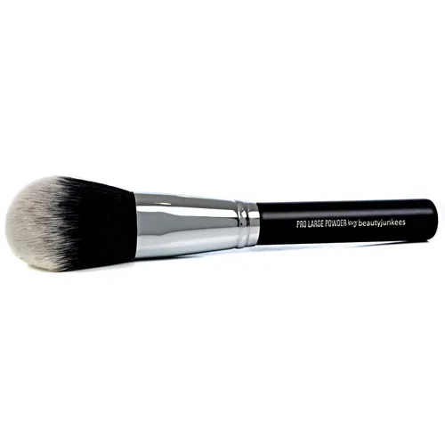 Vista 14 de Beauty Junkees Cepillo corrector para debajo de los ojos, pequeño, suave, esponjoso, cónico, sintético, sin crueldad, vegano, para polvo de fijación