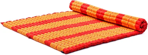 Vista 79 de Leewadee - Colchón de piso plegable - Futón japonés enrollable -Alfombra de tatami triple pliegue - Cama de piso para invitados - Colchón de camping