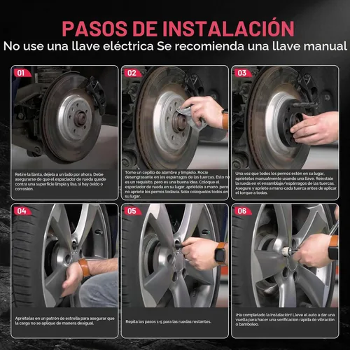 Vista 8 de BDFHYK 6x139.7mm Separadores de Rueda 1 Pulgada 6x5.5 Separador de Rueda Central Compatible con Ram 1500 2019-2024, Adaptadores de Rueda Forjados