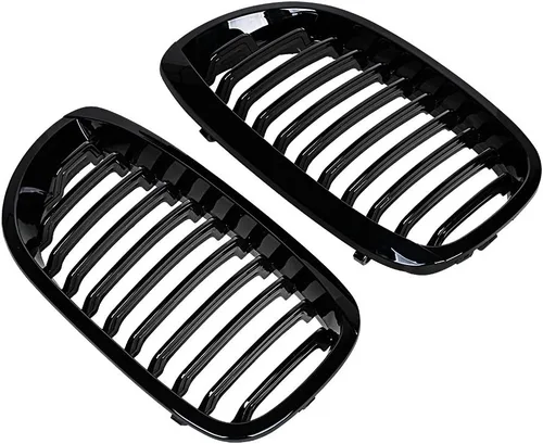 Vista 4 de CORP - Rejilla de riñón deportiva frontal negra brillante compatible con 2003-2006 E46 Serie 3 Coupé convertible de 2 puertas FaceLift LCI