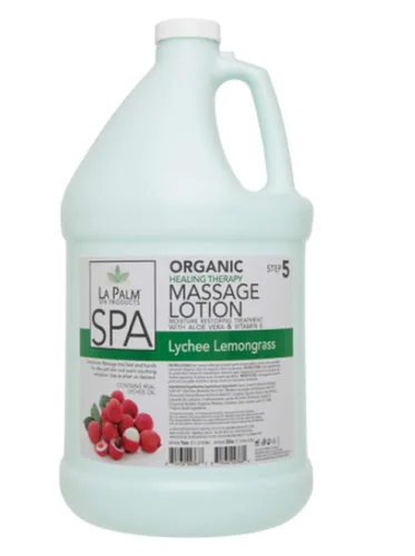 Vista 3 de Loción de masaje de terapia curativa 1 galón (crema de coco)