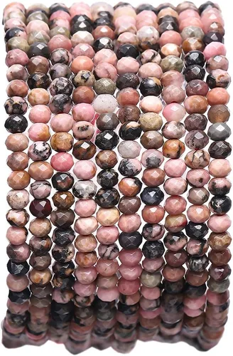 Vista 58 de BEADIA Cuentas de piedra natural africana de turquesa faceted rondelle 3x4mm semipreciosas sueltas para hacer joyas 38cm