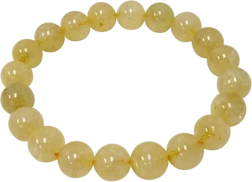 Vista 201 de Gem Avenue Handmade Round Bead Stretch Bracelet Unisex Natural Stone Beaded Jewelry for Men & Women, Elastic Wristband for Daily Wear