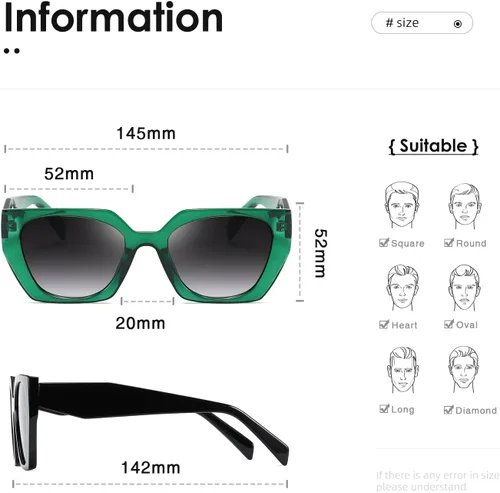 Vista 4 de kimorn Gafas de sol para mujeres y hombres de moda retro gafas de sol de moda K1354
