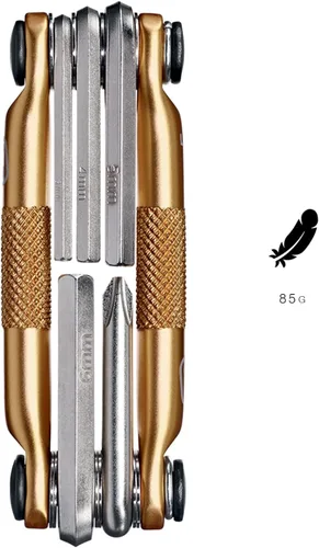 Vista 3 de Crankbrothers Multi Tool M 5 Bike Tool - MTB Multi-Tool Gold - 5 herramientas de bicicleta (herramienta 5 en 1), ergonómicas y ligeras