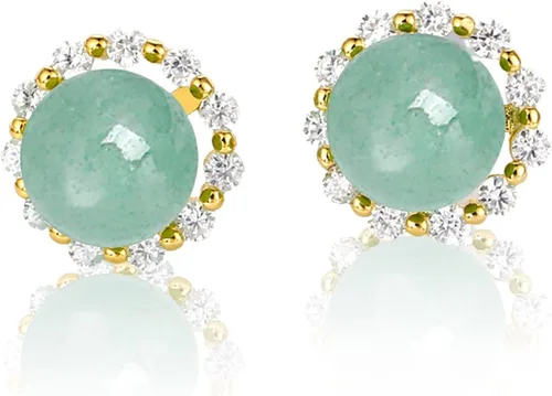 Vista 63 de Jade Earrings Studs,Green Jade Earrings for Women,925 Sterling Silver Earrings Studs for Sensitive Ears,Handmade Jade Earrings for Birthday