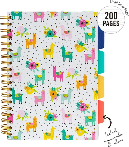 Vista 2 de Pukka Pad - Cuaderno de 5 asignaturas, 3 unidades, 7 x 10 pulgadas. 100 Premium 2.82 oz/m² (80 GSM)