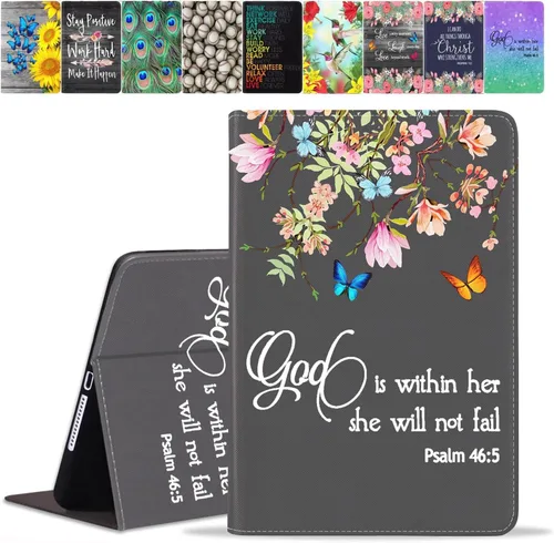 Vista 9 de Funda para Samsung Galaxy Tab A8 de 10.5 pulgadas (SM-X200/X205/X207), funda de piel sintética premium con función de encendido automático