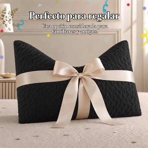 Vista 6 de Side Sleeper Pillows for Neck & Shoulder Comfort, Queen Size Bed Pillow Almohadas ergonómicas con diseño curvo de media luna con funda lavable