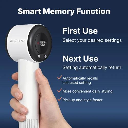 Vista 18 de RED Pro Air Master 4000 High Speed BLDC Hair Dryer, 110,000 RPM Professional Brushless Motor for Fast Drying, 40% More Compact Lightweight Design
