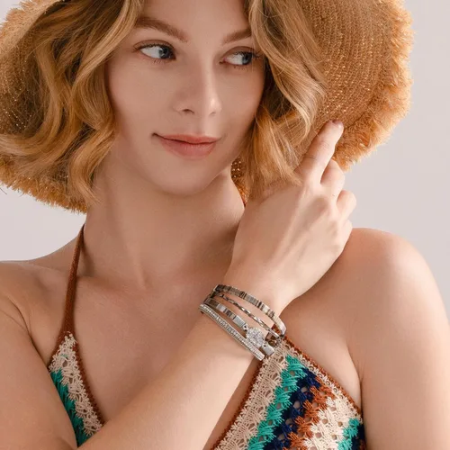 Vista 70 de FANCY SHINY - Pulsera de cuero estilo bohemio, pulsera de cuentas de cristal con cierre magnético, regalos de joyería para mujer