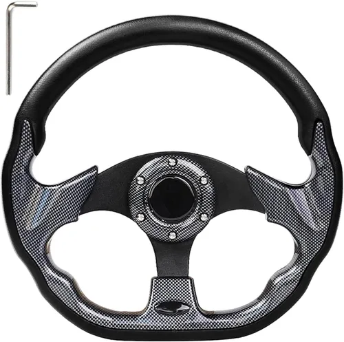 Vista 9 de Volante para carrito de golf, compatible con EZGO TXT RXV, Club Car DS Precedent Tempo, Yamaha G2-G29 para la mayoría de los carritos de golf