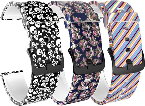 Vista 9 de Bandas de patrón compatibles con Amazfit Active 2 Square/1/GTS 4 mini 4 3 2 2e 2 Mini/GTR 1.654 in/Bip 3 pro/Bip U pro/Bip S/Bip Lite reloj