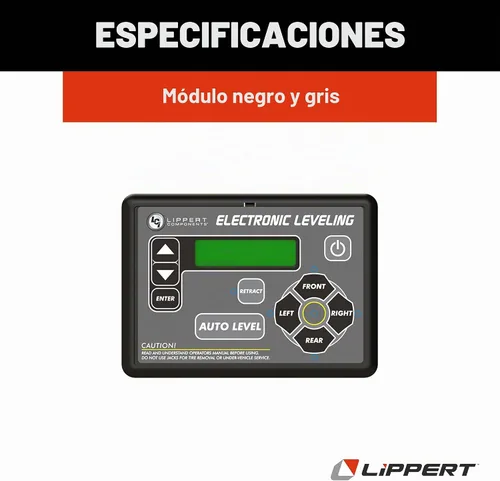 Vista 7 de Lippert Ground Control Sistema de Nivelación de RV de 5ª Rueda y Remolque de Viaje Reemplazo de Panel Táctil con Botón de Nivelación Automática