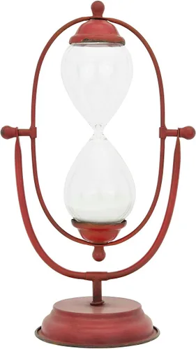 Vista 25 de Reloj de arena decorativo de 30 minutos de metal y vidrio