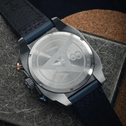 Vista 4 de AVI-8 Reloj Hawker Hunter Atlas Dual Time Cronógrafo Correa de cuero genuino