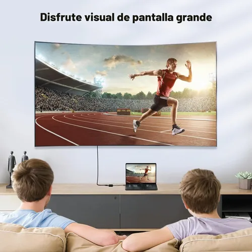 Vista 4 de CableCreation - Adaptador USB C a HDMI + VGA; adaptador USB tipo C (compatible con Thunderbolt 3) a HDMI 4K + VGA, compatible con MacBook Negro