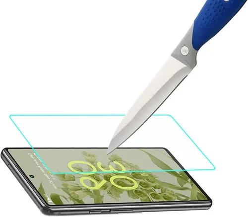 Vista 4 de Mr.Shield Paquete de 3 protectores de pantalla de vidrio templado para Google Pixel 6a 5G [Versión de pantalla de cubierta máxima actualizada]