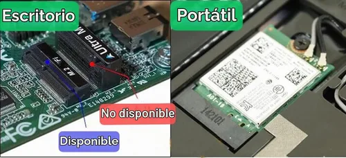 Vista 2 de AX210NGW WiFi 6E Card M.2 5400Mbps módulo inalámbrico de tres bandas para portátil, adaptador WiFi 11AX con Bluetooth 5.3, MU-MIMO, latencia