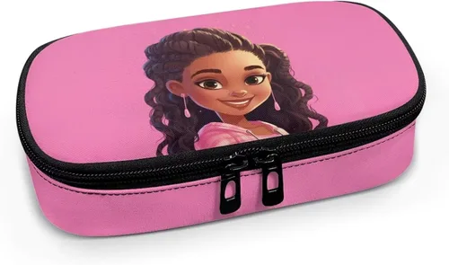 Vista 2 de ZOUTAIRONG Maletín de viaje para niña africana negra, estuche de viaje aislado para diabéticos, bolsa portátil para medicamentos, bolsa enfriadora
