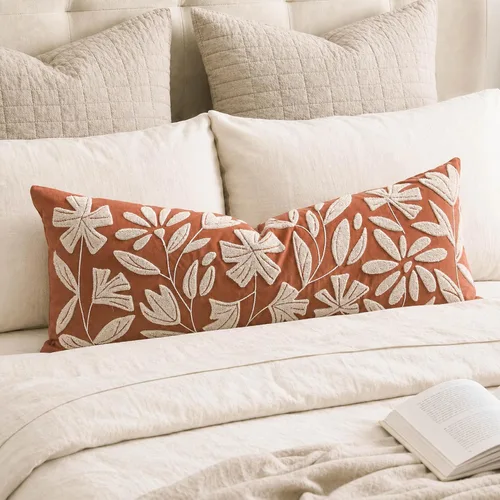 Vista 24 de BlissBlush - Funda de almohada lumbar decorativa de 12 x 20 pulgadas, funda de almohada de terciopelo beige neutro para sofá, sala de estar, cojín