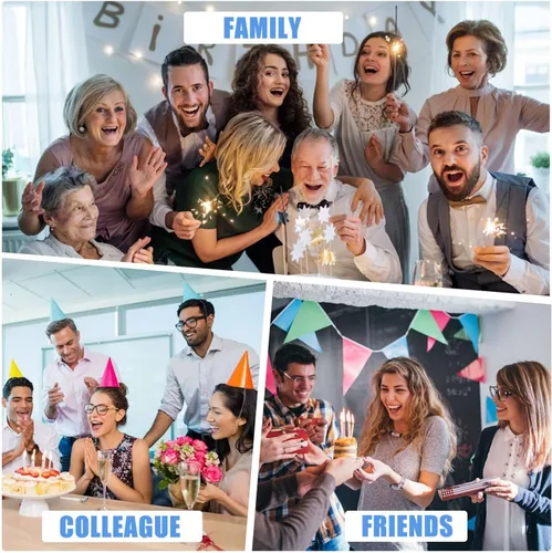 Vista 5 de Sutjxc Tarjeta de feliz cumpleaños 50 para marido y esposa, regalos vintage de 50 cumpleaños para papá y mamá, decoraciones retro de cumpleaños