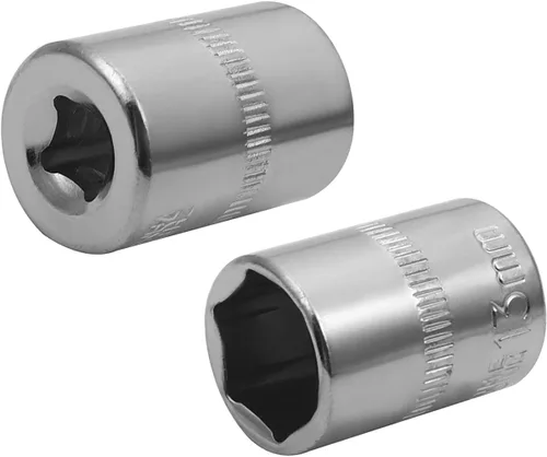 Vista 8 de Utoolmart 1/4-Inch Drive 0.157 in 6-Point Zócalo poco profundo, métrico, Cr-V Cromo-vanadio 4 Pcs