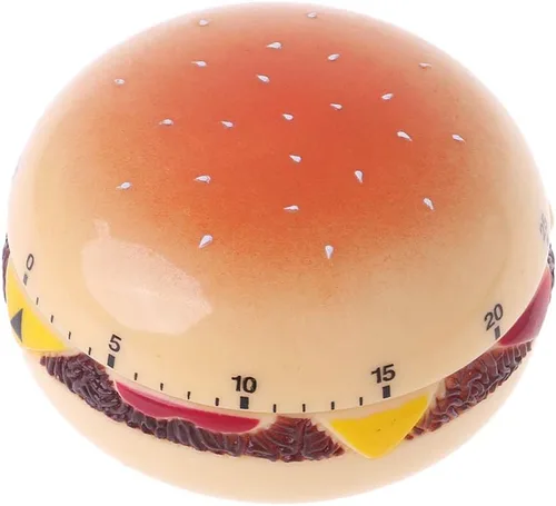 Vista 7 de Hamburger 60 temporizador mecánico cuenta atrás alarma cocina cocina recordatorio a