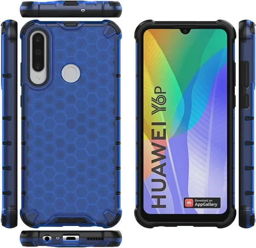 Vista 98 de Pzwoxukhov Funda compatible con Huawei Nova 3i, compatible con Huawei P Smart+ 2018 Honeycomb Anti-Drop Shock-Absorbing Case Negro