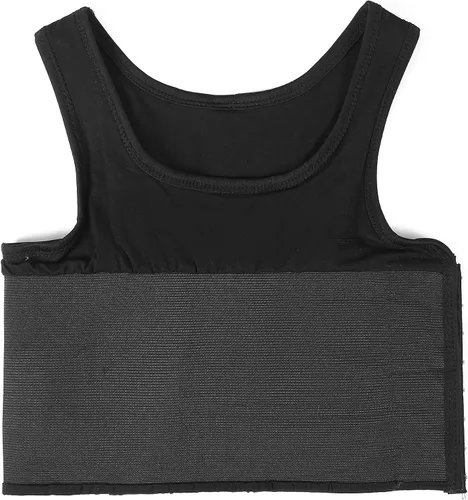 Vista 3 de Carpeta de pecho para transgénero FTM algodón gancho medio pecho carpeta camiseta sin mangas chaleco