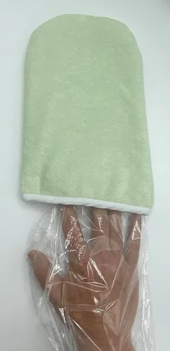 Vista 2 de Manoplas térmicas de rizo para baño de cera de parafina (paquete de 2)