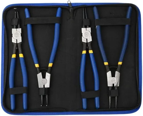 Vista 9 de Juego de 4 alicates Circlip de 7 pulgadas, 9 pulgadas, 13 pulgadas, incluye alicates externos e internos Alicate para Anis con punta doblada y recta