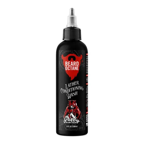 Vista 8 de Beard Octane Lavado de barba para hombres – Barbershop (Barbershop Colonia) – Champú diario suave para barba con manteca de karité – Limpia sin