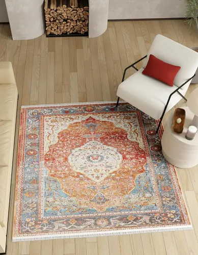 Vista 13 de Unique Loom Baracoa Collection - Alfombra Miramar (2' 2" x 3' 1", Celeste/Azul)