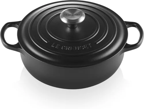 Vista 9 de Le Creuset Horno Sauteuse Signature de hierro fundido esmaltado, 3.5 cuartos, Caribe