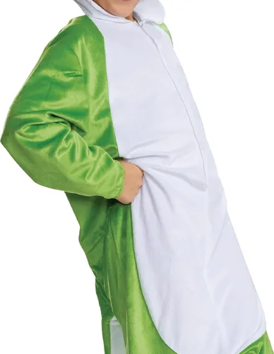 Vista 4 de Disguise Yoshi - Overol con capucha, disfraz oficial de personaje de Super Mario para niños, talla (4-6)