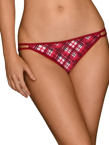 Vista 125 de Vanity Fair Bragas de bikini con tira para mujer, Illumination, con elástico sedoso y ribete de satén Paquete de 3 Negro (Midnight Black)