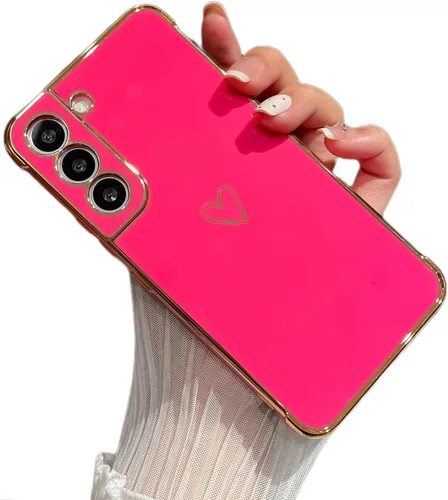 Vista 34 de ZTOFERA Funda diseñada para Google Pixel 7a, bonito diseño de corazones de amor con borde chapado y protección de lente de cámara, para Google Pixel
