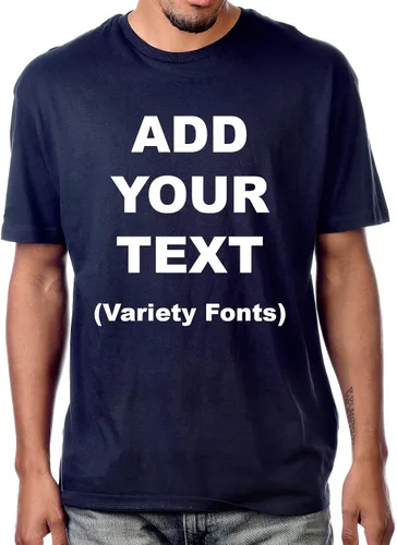 Vista 10 de Circular - Camisetas personalizadas en la parte delantera y trasera para añadir tu texto, ultra suaves, para hombres y mujeres, camiseta de algodón
