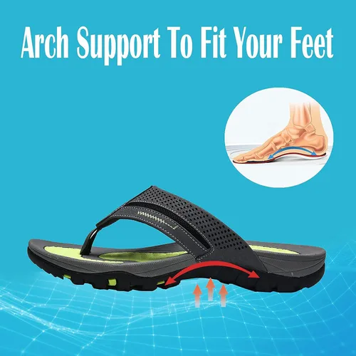 Vista 3 de Chanclas para hombre, sandalias de tanga duraderas y cómodas para la playa