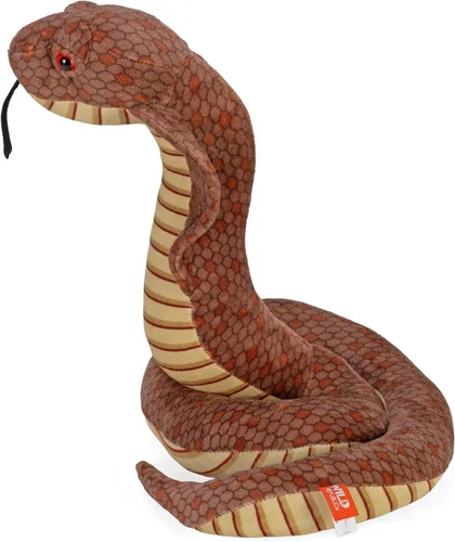 Vista 3 de Wild Republic Peluche Cobra, animal de peluche, regalos para niños, Cuddlekins de 12 pulgadas