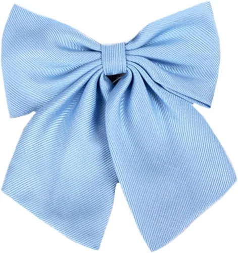 Vista 19 de Flairs New York Pajarita con lazo preatada hecha a mano para mujer Azul bebé/azul marino [cuadros]