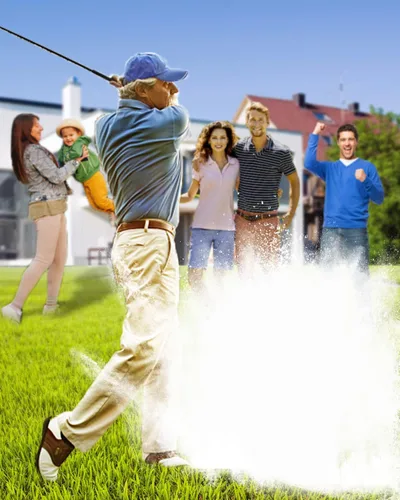 Vista 3 de THIODOON 3 Pack Exploding Balls for Golf Party Gender Reveal Prank Funny Joke for Golfers - 3 Piece Set (3 White/Blue & Pink & White)