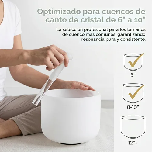 Vista 6 de SUPVOX - Mazo de acrílico para cantar, ligero con goma suave