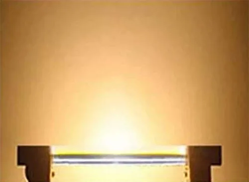 Vista 3 de R7s - Bombilla LED COB de doble extremo, 10 W, 3.071 in, equivalente a halógeno, 120 V, tipo J, reflector R7s, ajustable, blanco cálido, 3000 K