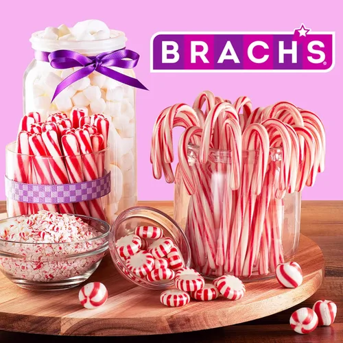 Vista 7 de Brach's Star Brites Caramelo de Menta, Caramelos Envueltos Individualmente, Mega Pack, Bolsa a Granel de 4 Libras (360 Piezas) (Paquete de 2)