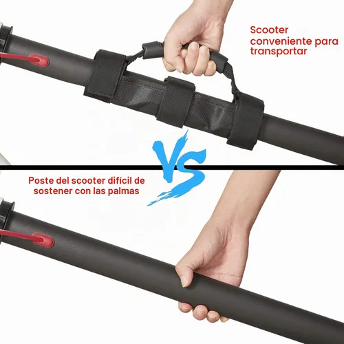 Vista 5 de TOMALL Asa de transporte para scooter, correa de mano portátil, compatible con M365 Pro ES1 ES2 ES3 ES4 Scooter