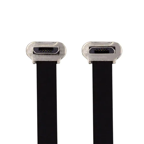 Vista 16 de xiwai Cable de carga USB-C corto en ángulo macho a macho de 5.9 in ultra