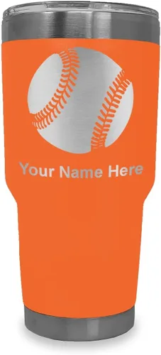 Vista 34 de LaserGram Vaso personalizado de 20 onzas, pelota de béisbol (verde camuflado)